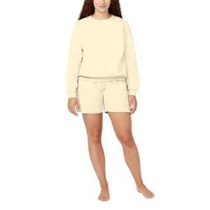 NWoT Buffalo By David Bitton Women's 2 Piece Lounge Set Size L Cream $60 9A175